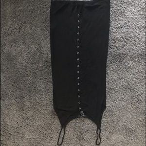 Little Black Cotton Blend Dress